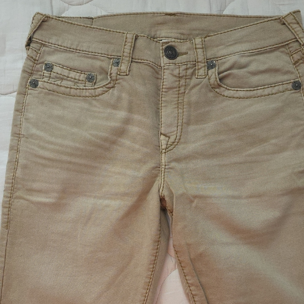 True Religion Tan Jeans